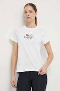 Бавовняна футболка Helly Hansen жіночий колір білий