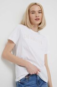 Бавовняна футболка Desigual жіночий колір білий