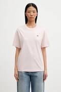 Bavlněné tričko Lacoste růžová barva, TF7215