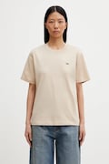 Lacoste t-shirt bawełniany damski kolor beżowy TF7215