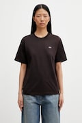 Lacoste t-shirt bawełniany damski kolor brązowy TF7215
