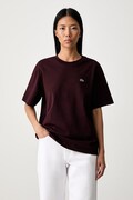 Lacoste T-shirt damski bawełniany czarny TF7215