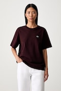 Lacoste T-shirt damski bawełniany czarny TF7215