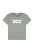 Levi's t-shirt dziecięcy LVG BATWING TEE kolor zielony 3EK825