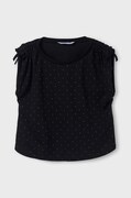 Mayoral top din bumbac pentru copii culoarea negru