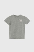 Converse t-shirt bawełniany dziecięcy kolor szary z nadrukiem