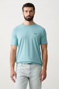 BOSS Green футболка чоловіча бавовняна з еластаном Tee бірюзова 50506373