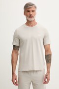 BOSS T-shirt lounge męski bawełniany z elastanem Mix&Match T-Shirt R beżowy 50515312