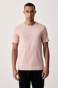 BOSS Orange tricou pentru bărbați din bumbac Tales roz 50508584