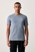 BOSS Orange tricou pentru bărbați din bumbac Tales albastru 50508584