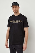 Βαμβακερό μπλουζάκι Paul&Shark ανδρικά, χρώμα: μαύρο