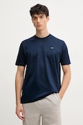 Paul&Shark t-shirt bawełniany męski kolor granatowy gładki