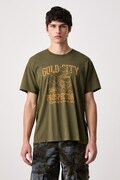 Levi's T-shirt basic męski bawełniany RELAXED FIT TEE zielony 16143