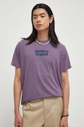 Levi's t-shirt męski kolor fioletowy z nadrukiem