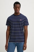 Levi's t-shirt bawełniany męski kolor granatowy gładki
