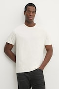 Pepe Jeans t-shirt bawełniany Connor męski kolor beżowy gładki PM509206