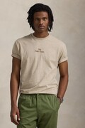 Pamučna majica Polo Ralph Lauren za muškarce, boja: bež, bez uzorka