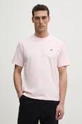 Lacoste cotton t-shirt men’s pink color smooth TH7318