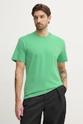 Lacoste tricou din bumbac barbati, culoarea verde, neted, TH7318