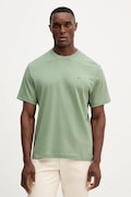 Lacoste tricou din bumbac culoarea bleumarin, uni, TH7318