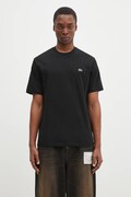 Бавовняна футболка Lacoste чоловіча колір чорний однотонна