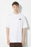 The North Face t-shirt in cotone M S/S Essential Oversize Tee uomo colore bianco con applicazione NF0A87NRFN41