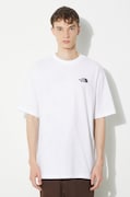 The North Face t-shirt in cotone M S/S Essential Oversize Tee uomo colore bianco con applicazione NF0A87NRFN41