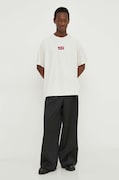 Levi's tricou din bumbac culoarea verde, cu imprimeu, 0008C