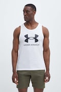 Tréningové tričko Under Armour Sportstyle biela farba