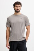 Under Armour t-shirt treningowy Tech Textured kolor brązowy melanżowy 1382796