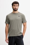 Under Armour t-shirt treningowy Tech Textured kolor brązowy melanżowy 1382796