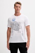 Peak Performance t-shirt męski kolor biały z nadrukiem
