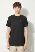 Футболка Fjallraven Hemp Blend T-shirt M чоловіча колір чорний з аплікацією F12600215.550