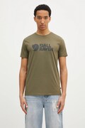 Футболка Fjallraven Fjällräven Logo T-shirt M чоловіча колір зелений візерунок F87310.625