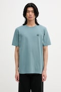 Maison Kitsuné t-shirt in cotone Bold Fox Head Patch Comfort Tee Shirt colore verde con applicazione MM00127KJ0118