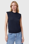 AllSaints tricou de lana KAYLA femei, culoarea albastru marin, W016KC