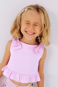 Дитяча бавовняна блузка Mayoral колір рожевий візерунок 3023