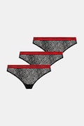 HUGO stringi 3-pack kolor czarny z koronki 50535265