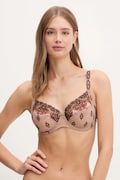 Podprsenka Chantelle hnedá farba, čipkované, vzorovaná, C26010