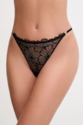 Chantelle stringi kolor czarny z koronki C22OG5