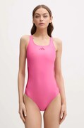 adidas Performance jednoczęściowy strój kąpielowy 3 Srtipes kolor różowy miękka miseczka JP0139