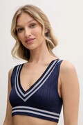 Lauren Ralph Lauren biustonosz kolor granatowy gładki 4L0189