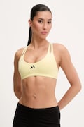 adidas Performance biustonosz sportowy Aeroready kolor żółty gładki JD2117