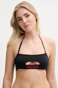 Plavková podprsenka HUGO černá barva, mírně vyztužený košík, 50540224