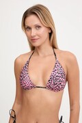HUGO sutien de baie PURE_TRIANGLE culoarea negru, cupa usor rigidizata, 50540671