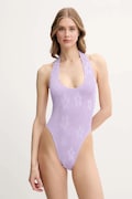 Bond Eye jednoczęściowy strój kąpielowy kolor fioletowy miękka miseczka BOUND633
