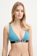 Купальний бюстгальтер Calvin Klein колір зелений злегка ущільнена чашечка KW0KW02832