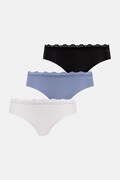 Calvin Klein Underwear figi damskie 3-pack niebieskie LV00QD5302