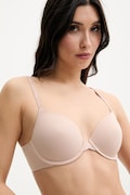Calvin Klein Underwear biustonosz kolor beżowy gładki LV000F3837