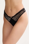 Calvin Klein Underwear tanga fekete, LV00QF8037